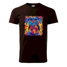 Knírač barevný styl 70s