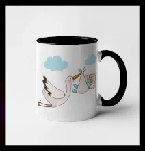 Čáp čekáme miminko - kluk