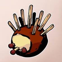 Kaštanový ježeček - prso