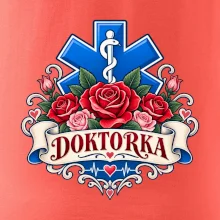 Doktorka - kříž a růže