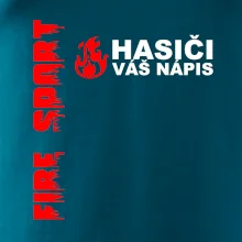 Hasiči (oheň,  Firesport, název sboru - vlastní nápis)
