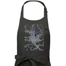 Jablonec nad Nisou - Mapa s vodními toky