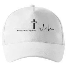 Jesus Saved My Life kříž ekg Jesus Saved My Life kříž ekg