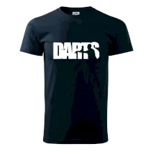 Darts - nápis se šipkařem