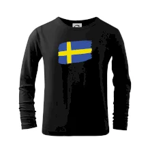 Švédsko vlajka štětkou