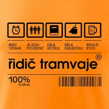 Čárový kód Řidič tramvaje Čárový kód Řidič tramvaje