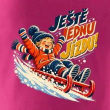Rodinná vánoční trička - Ještě jednu jízdu dítě sáňkování