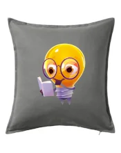 Žárovka přemýšlí nad knihou