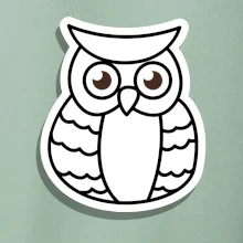 Sova kreslená na prsu