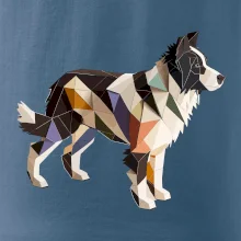 Border colie slepená z papíru