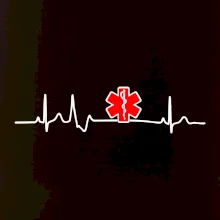 EKG rescue červená hvězda
