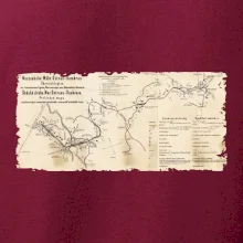 Mapa Báňské dráhy z Moravské Ostravy do Doubravy