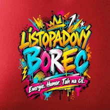 Listopadový borec barevné graffiti a energie