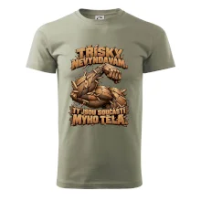 Třísky nevyndavám ty jsou součástí mýho těla - dřevěná paže