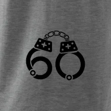 Narozeninové tričko pro policajta - pouta 60