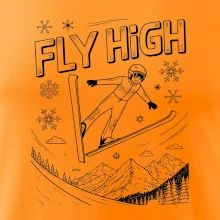 Černobílý skokan fly high