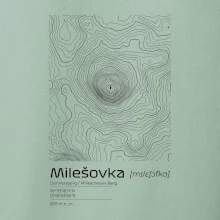 Milešovka - vrstevnice v obdélníku