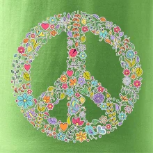 Peace symbol lístečky