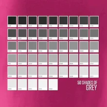 50 barevných odstínů šedi
