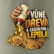 Vůně dřeva a zaschlýho lepidla - kapající lepidlo a letokruhy