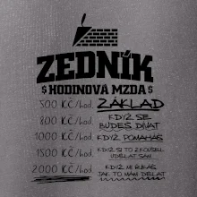 Hodinová mzda zedník