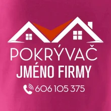 Tričko pro pokrývače - Dvě střechy