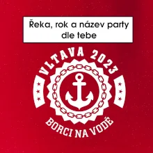 Na vodu - kotva (vlastní nápis)