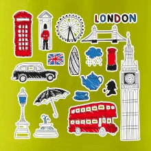 Velká Británie - kreslené ikonky