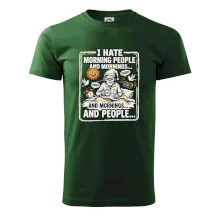 i hate morning people and mornings.... and people... - barevný obrázek