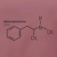 Molekulární struktura Metamfetamin