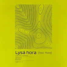 Lysá hora - vrstevnice v obdélníku