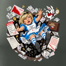 Alenka v říši dluhů padá do peněžní díry