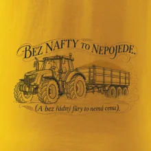 Bez nafty to nepojede traktor s vlekem