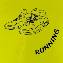 Running nápis šikmo