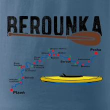 Mapa řeky Berounky
