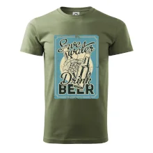 Save water drink beer poster