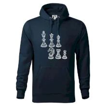 Šachové figurky kreslené