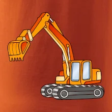 Bagr bez nápisu oranžový