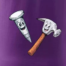 Parové triko - Kladivo a hřebík