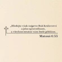 Citáty z bible - Matouš 6:33