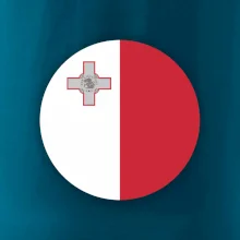 Vlajka Malta kulatá na prso