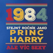 1984 stejný ročník jako princ Harry