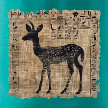 Egyptské hieroglyfy srnka