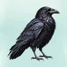 Zvířata Jizerských hor- Krkavec velký