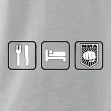 Eat sleep MMA v řádku