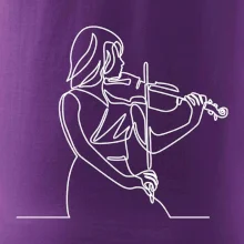 Houslistka jedním tahem