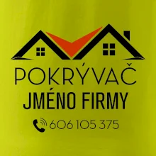 Tričko pro pokrývače - Dvě střechy