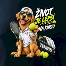 Život je lepší na kurtu pes