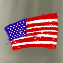 Americká vlajka ohnutá