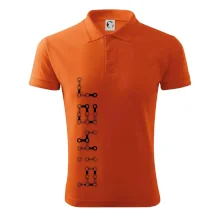 Biker nápis na výšku řetěz